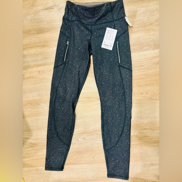 Athleta Pants - Athleta Rainier Reflective Tight Leggings Small NWT Zip Pockets
